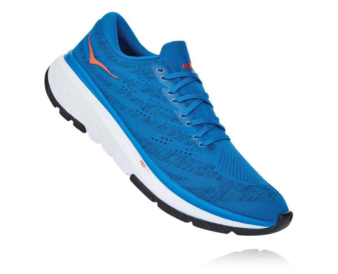 Pantofi Trail Hoka One One Cavu 3 Barbati - Albastru Regal Albastri / Albi | Romania PUMX23984